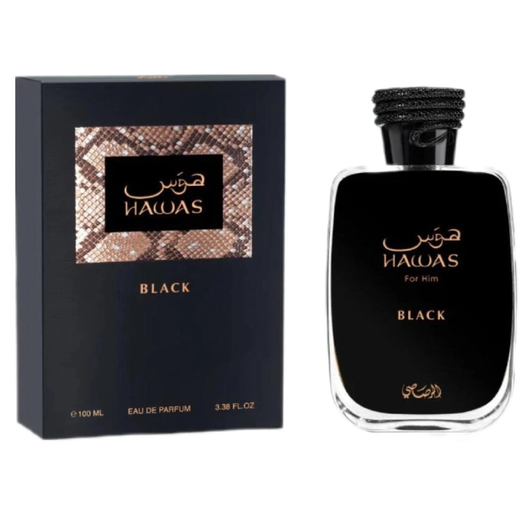 Hawas Black For Him - Rasasi 100ml - Image 2